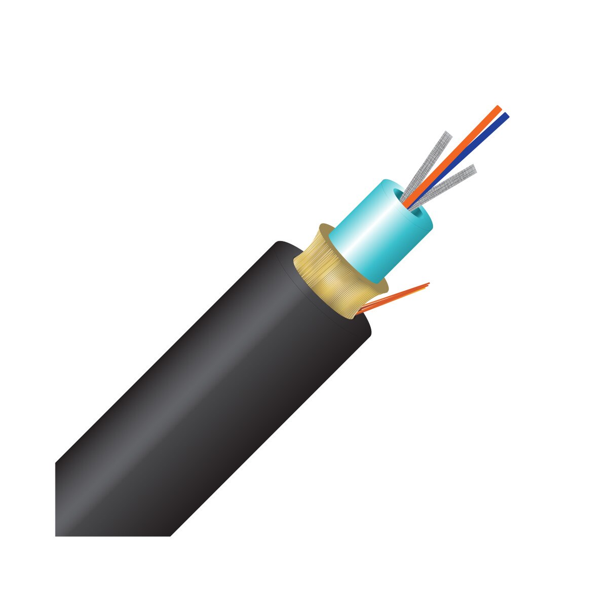SSF™ 2 Strand OM3 Double Jacket Micro Distribution Riser- Bulk per Ft.